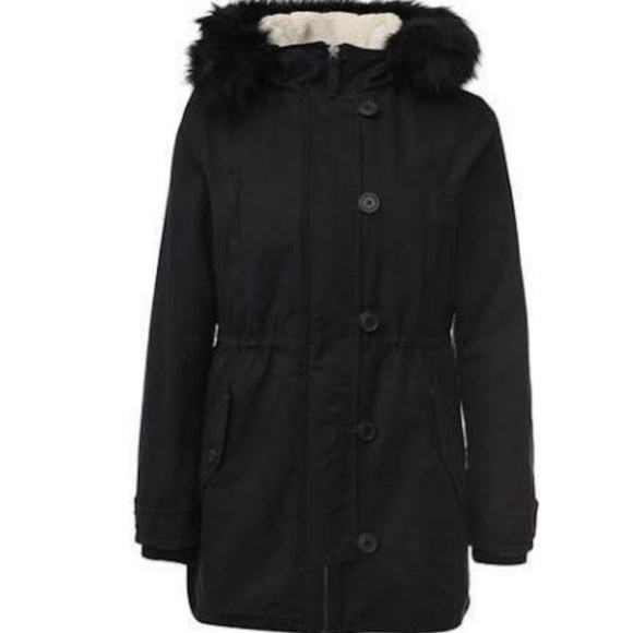 GAP 2-In-1 Hooded Parka Winter Coat Black NWT - Picture 6 of 7